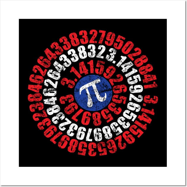 Distressed Original Captain Pi Wall Art by TeesByJay